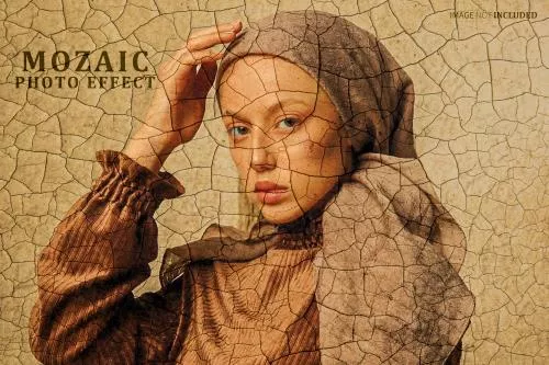 افکت فتوشاپ موزایکی فایل psd لایه باز 21718