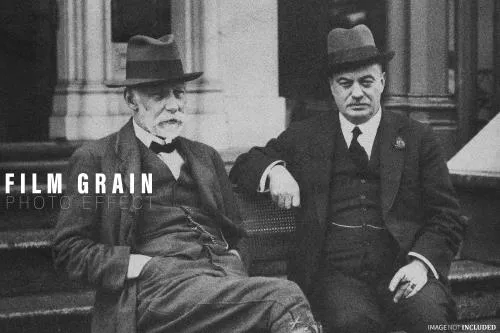 افکت فتوشاپ عکس فیلم های قدیمی و سیاه و سفید فایل PSD لایه باز 21720