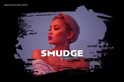 افکت فتوشاپ عکس لکه رنگ فایل PSD لایه باز 21732