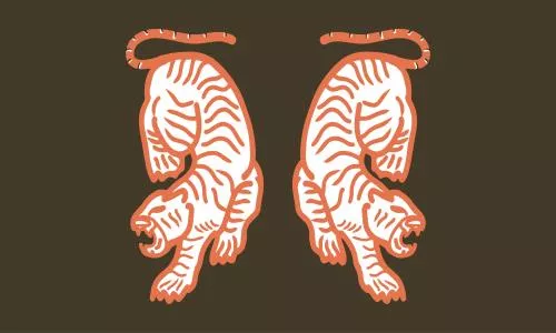 طرح وکتور قدیمی ترسیم شده با دست ببر فایل EPS رایگان 21811