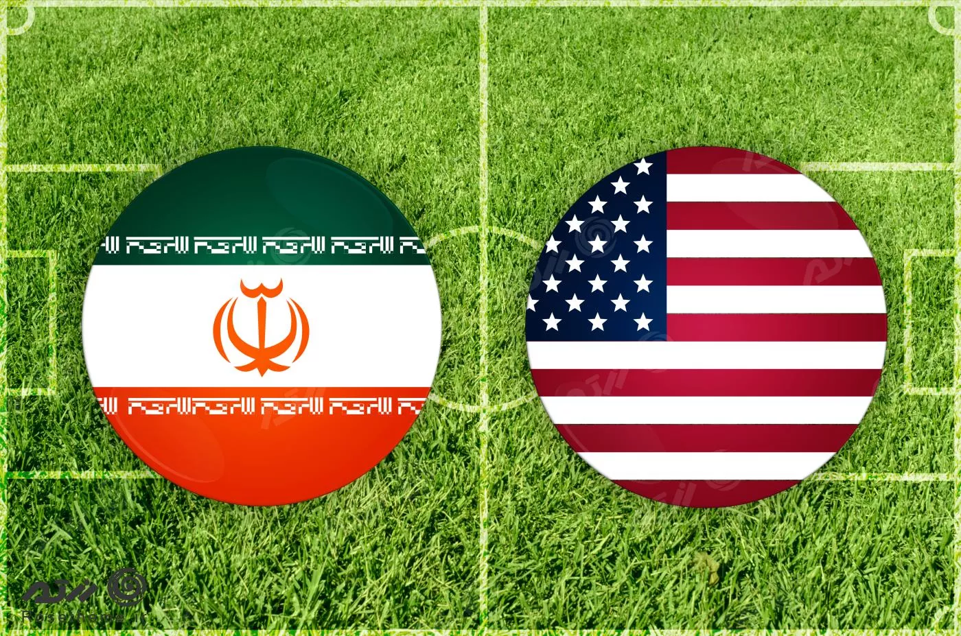 طرح گرافیکی بازی فوتبال ایران و آمریکا فایل عکس با کیفیت 23364